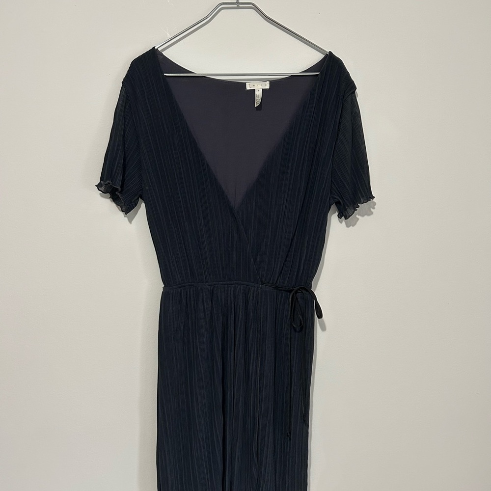 Leith, Dark Blue Wrap Dress, Size Medium